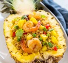pineapple fried rice with shrimp