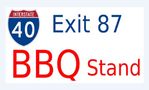I-40 Exit 87 BBQ Stand