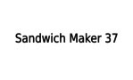 Sandwich Maker 37