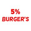 5% Burger's